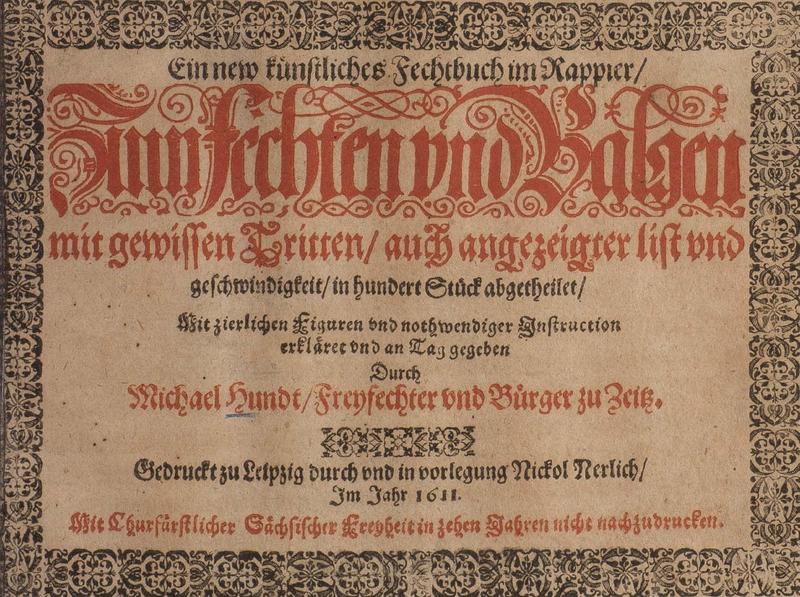 File:Ein new Kůnstliches Fechtbuch im Rappier (Michael Hundt) 1611.pdf