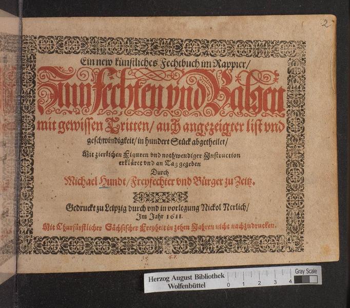 File:Ein new Kůnstliches Fechtbuch im Rappier (Michael Hundt) 1611.pdf