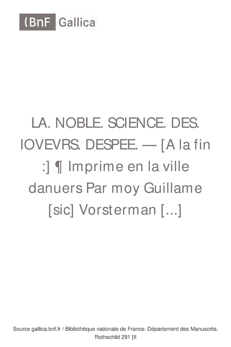 La noble science des ioueurs d'espee (Andre Paurenfeyndt) 1538.pdf