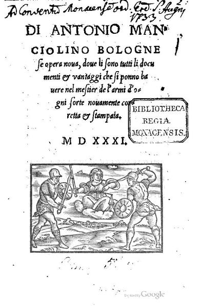 File:Opera Nova (Antonio Manciolino) 1531.pdf