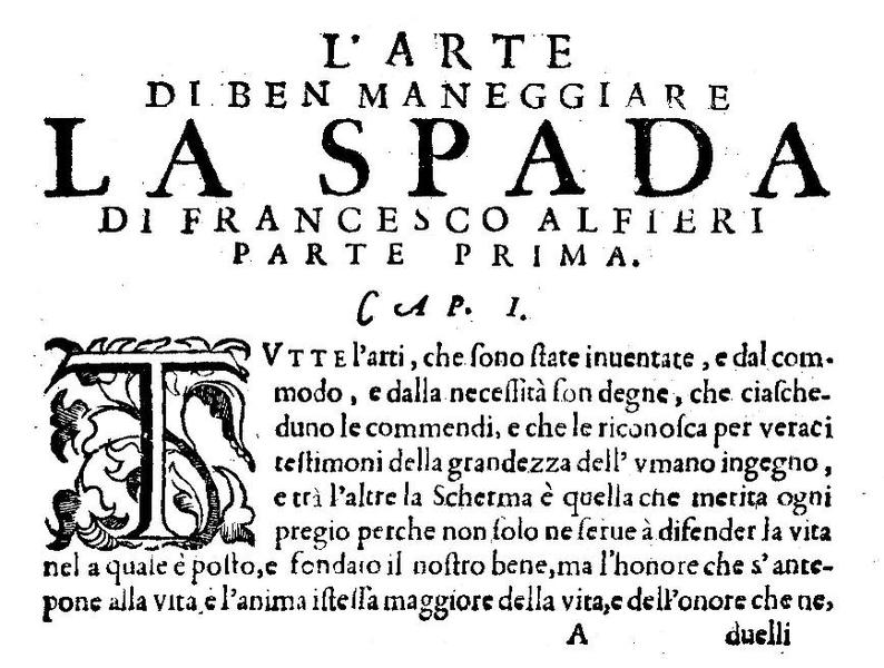 File:L’arte di ben maneggiare la spada (Francesco Fernando Alfieri) 1653.pdf