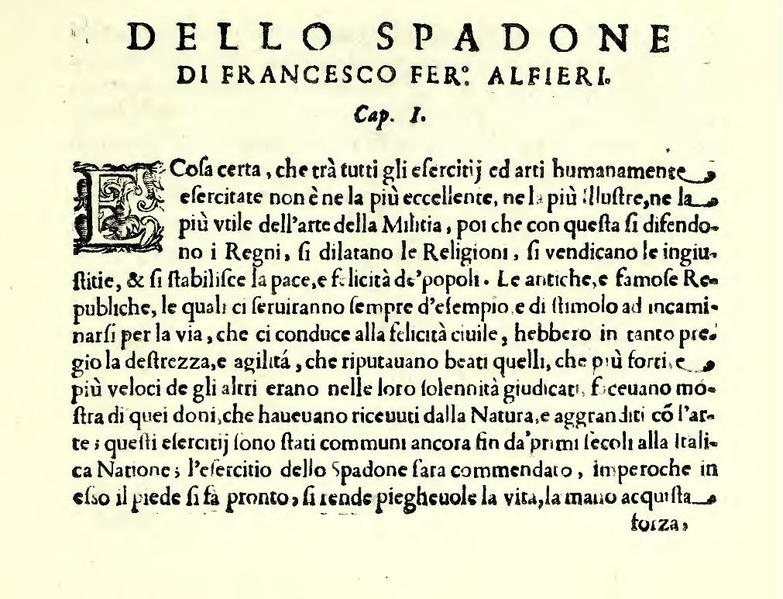 File:L’arte di ben maneggiare la spada (Francesco Fernando Alfieri) 1653.pdf
